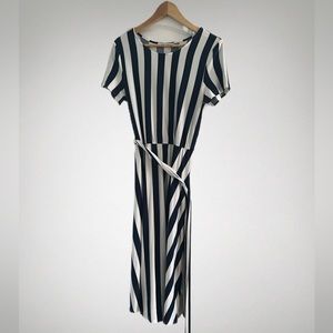 Blue and white stripe dress, never worn